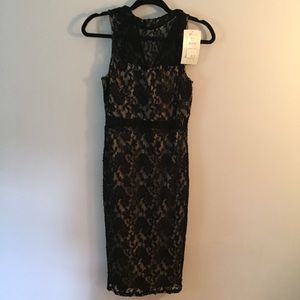 UNWORN black lace evening dress